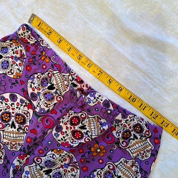 Sugar Skull Leggings size  XL Plus - Picture 6 of 8